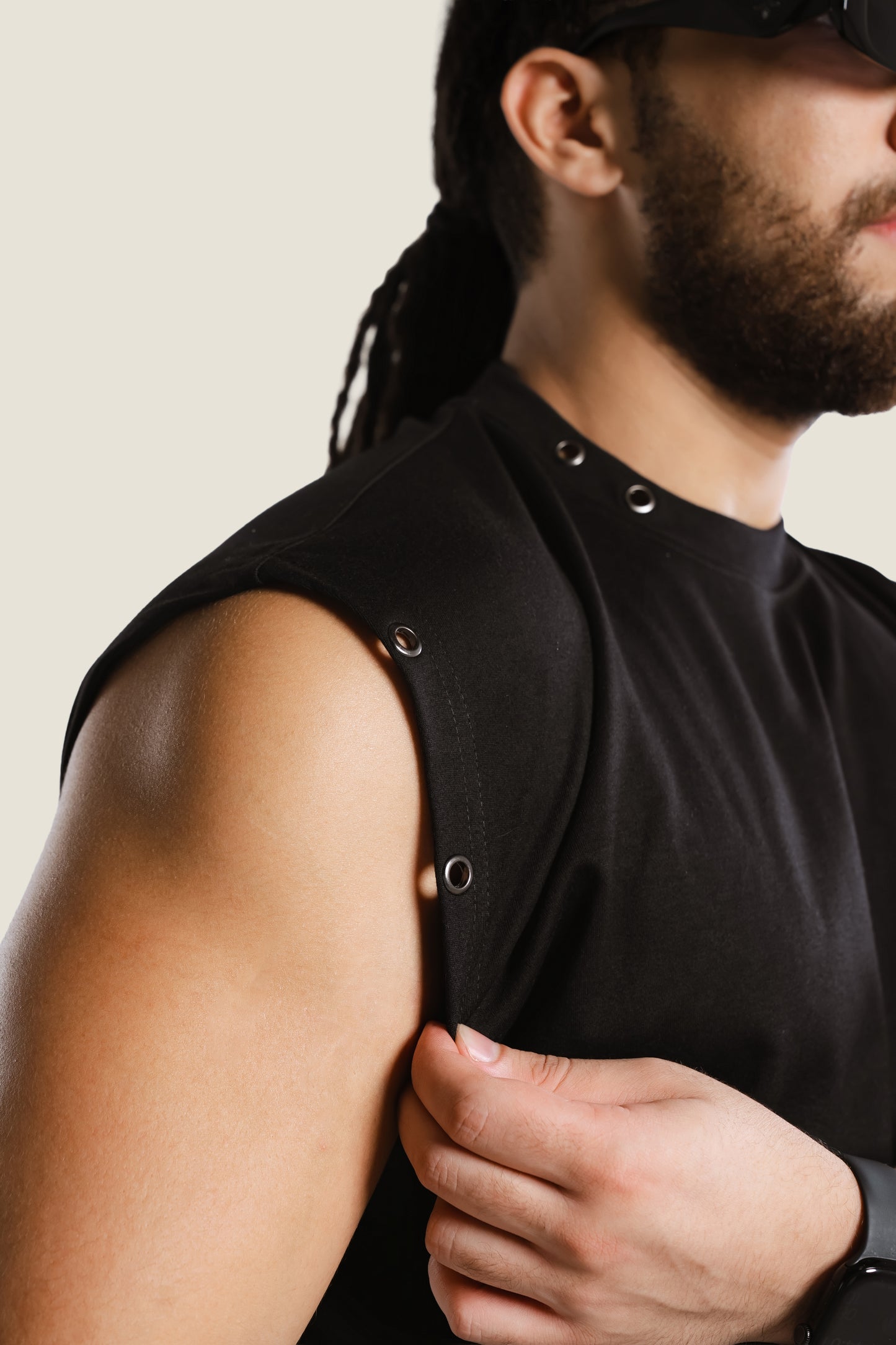 Graphic Tank Top Black