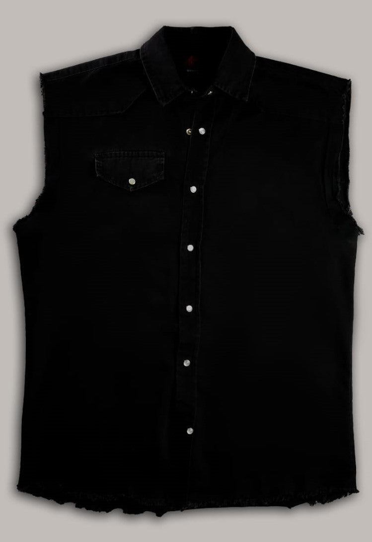 Sleeveless Plaid shirt