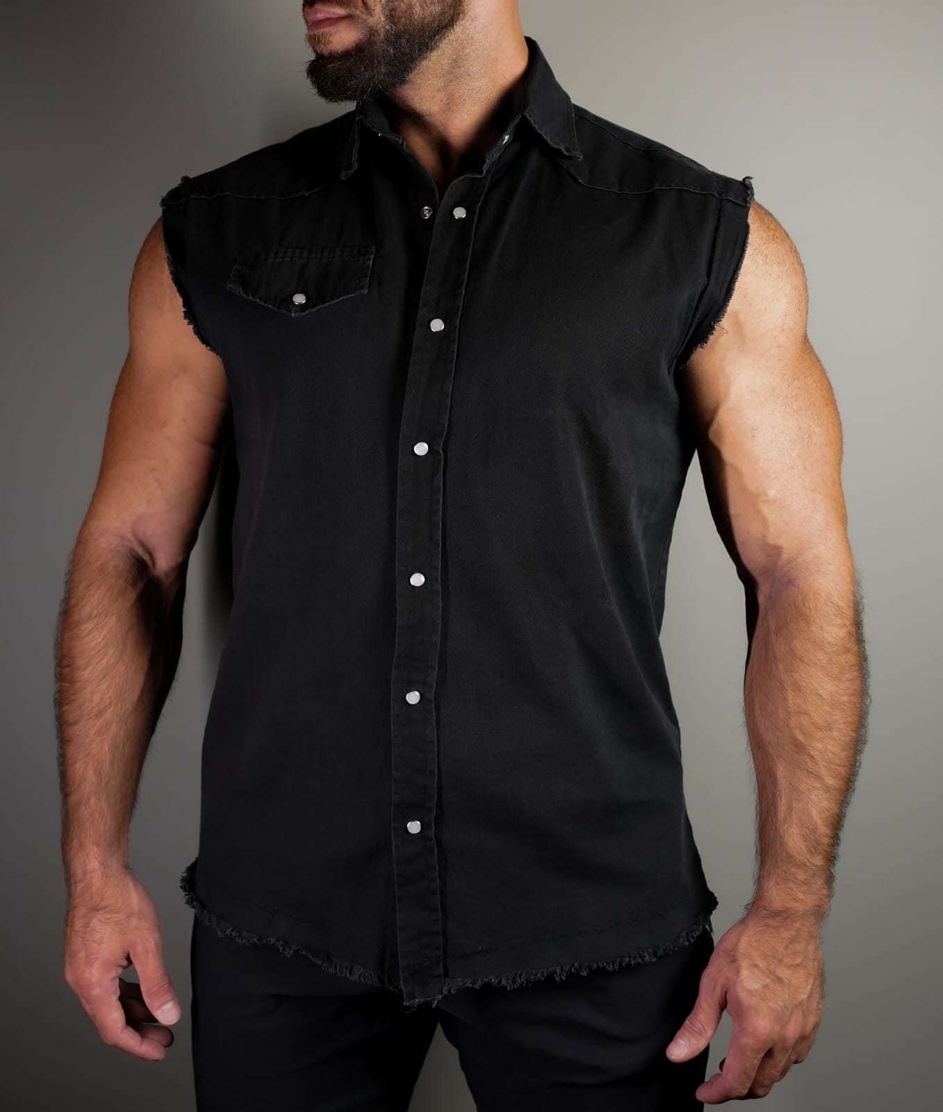 Sleeveless Plaid shirt