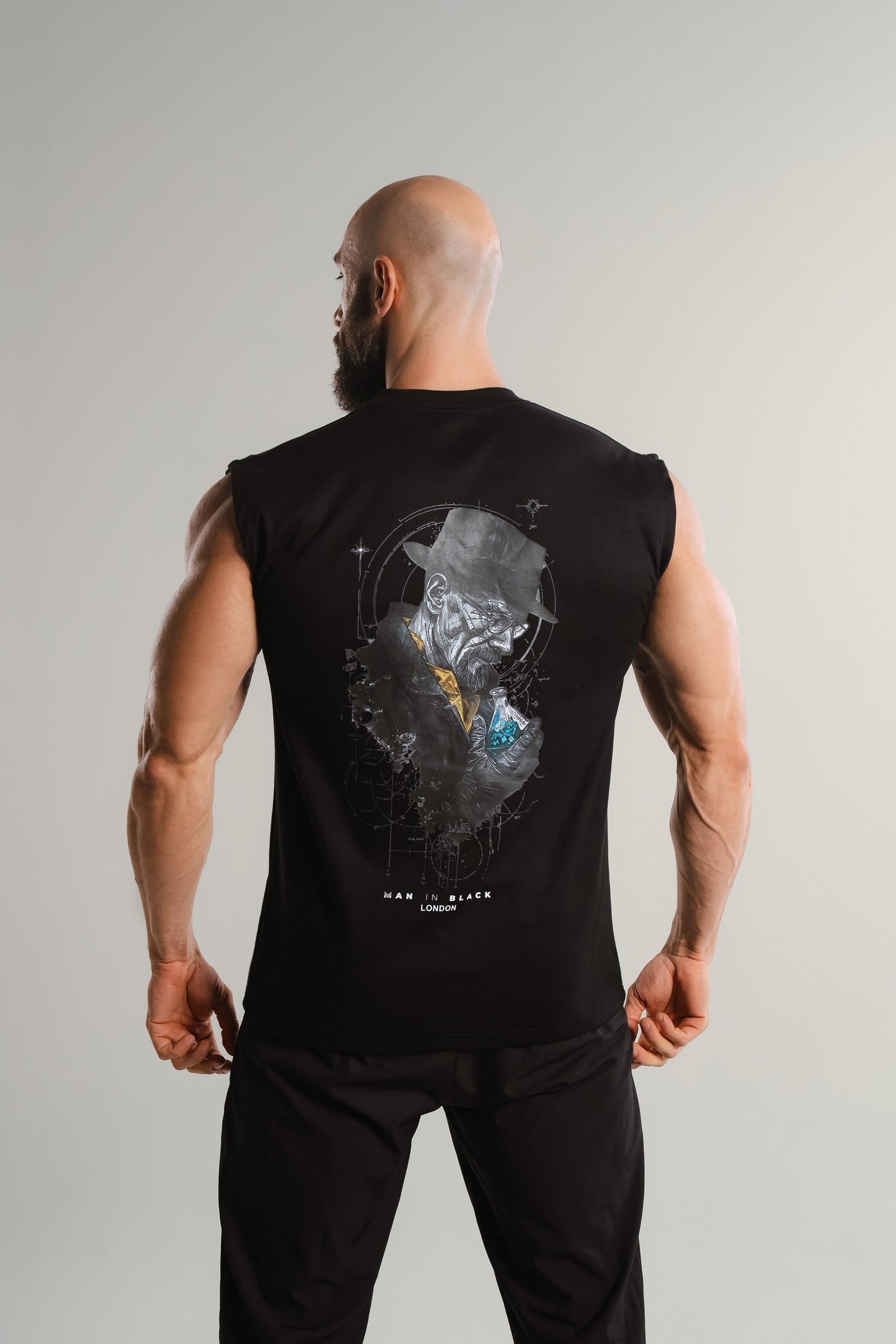 Graphic Tank Top Black