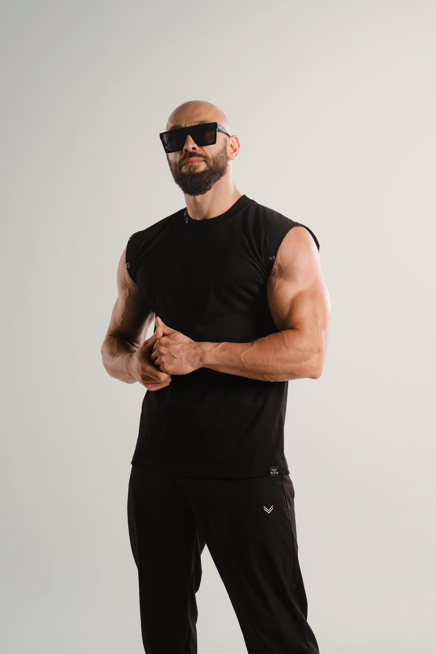 Graphic Tank Top Black