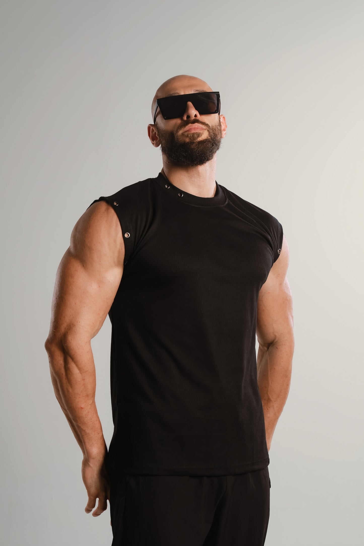 Graphic Tank Top Black