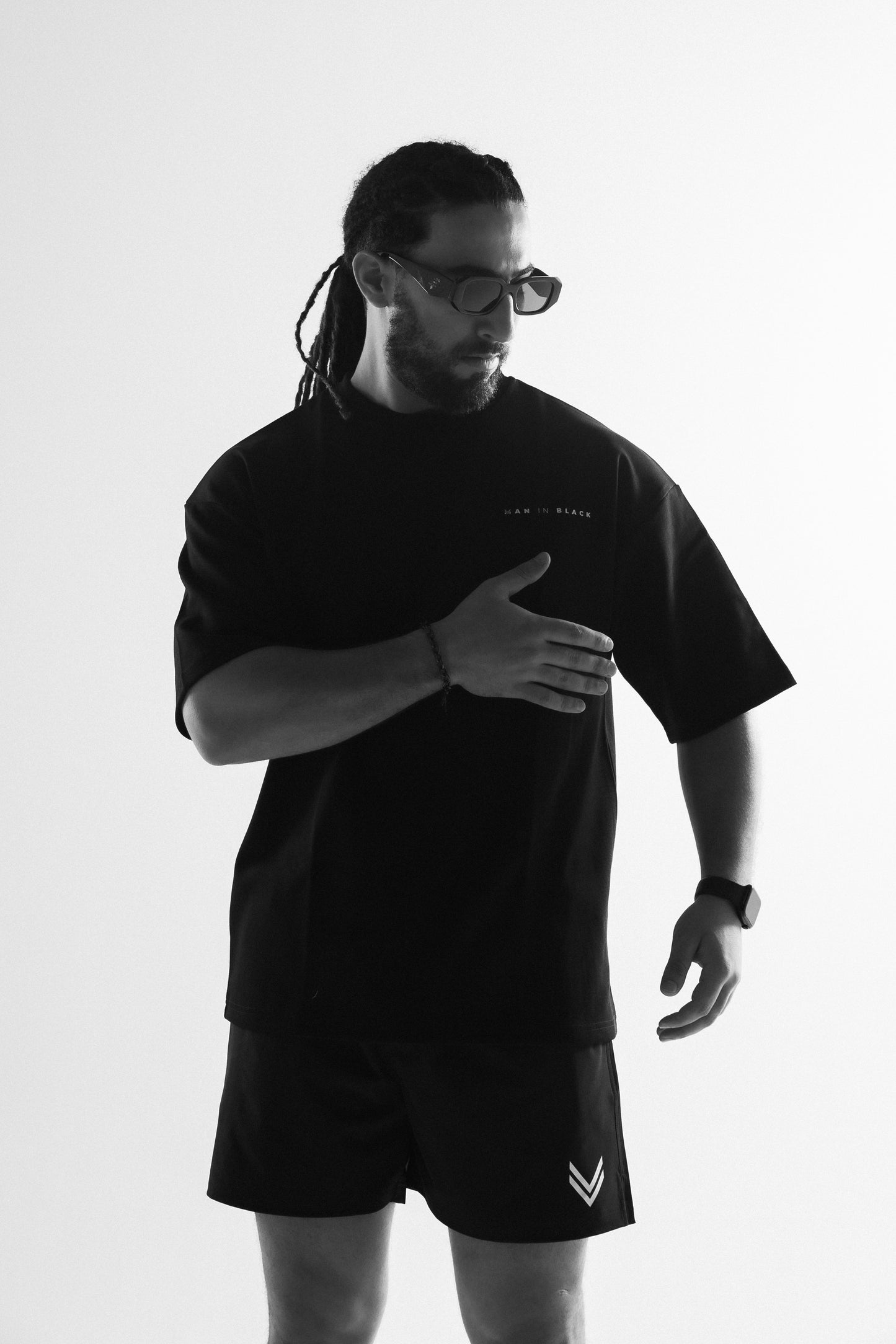 Oversize Signature Black Shirt