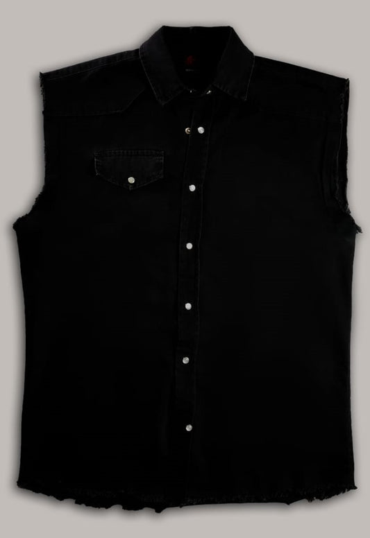 Sleeveless Plaid shirt